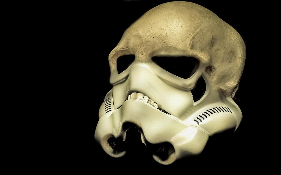 Star Wars Photograph -  Hirst Trooper-Helmet  by Tony Leone