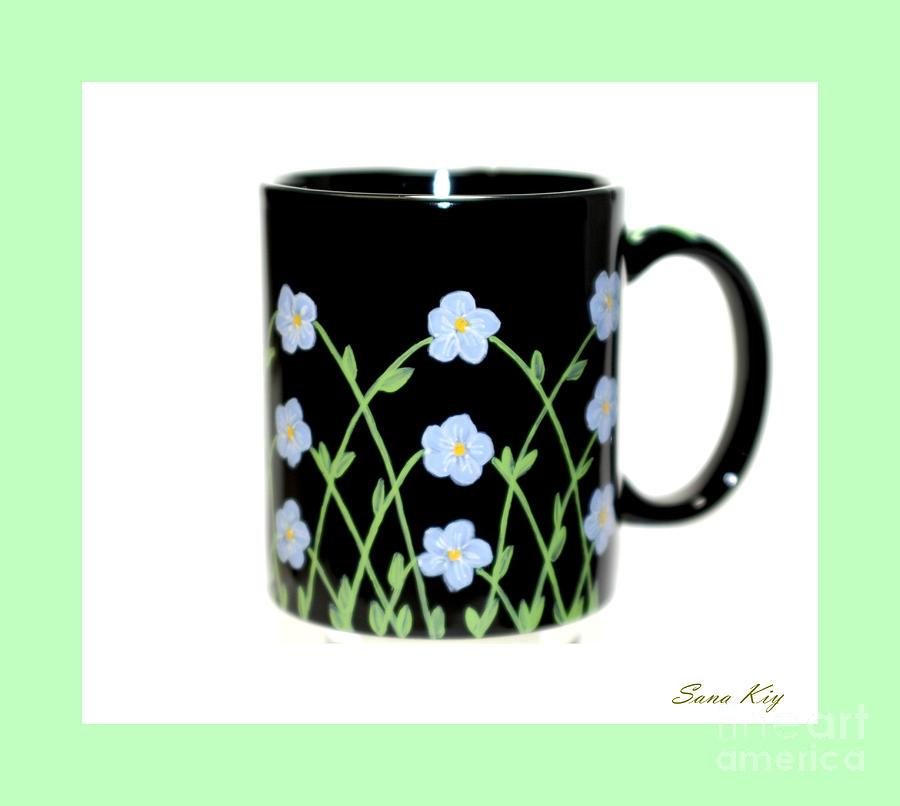  Holiday Collection. Forget Me Not Glass Art by Oksana Semenchenko