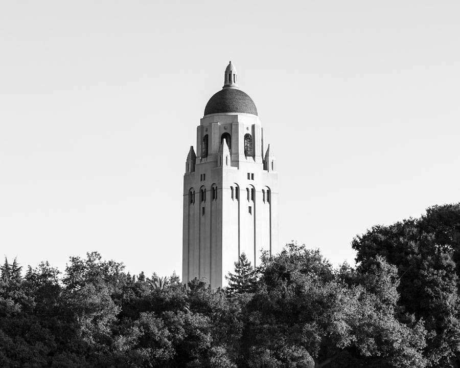  Hoover Tower Stanford University In Black And White Photograph by Priya Ghose
