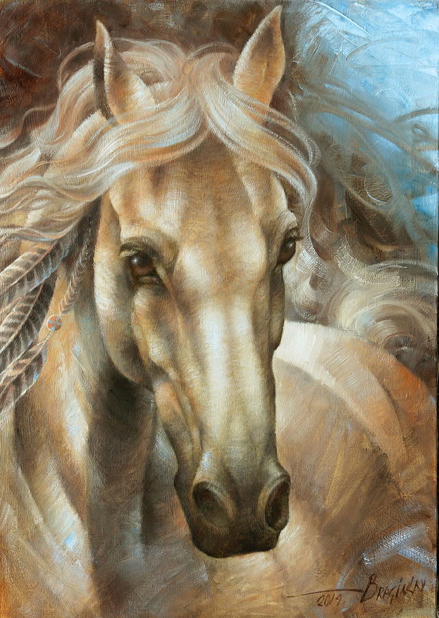 Horse head version Painting by Arthur Braginsky