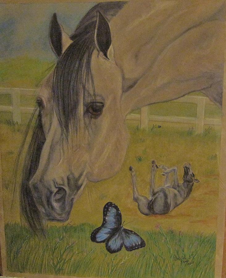  Horse  Play Painting by Patricia Olson