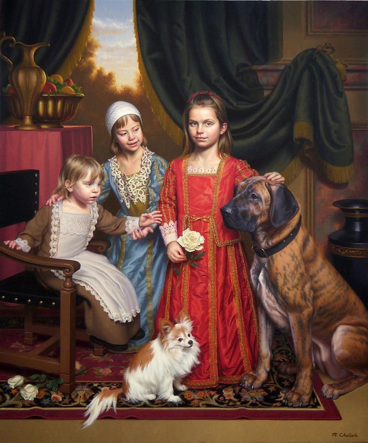  Imaginary 17th Century Family Portrait Painting by MotionAge Designs
