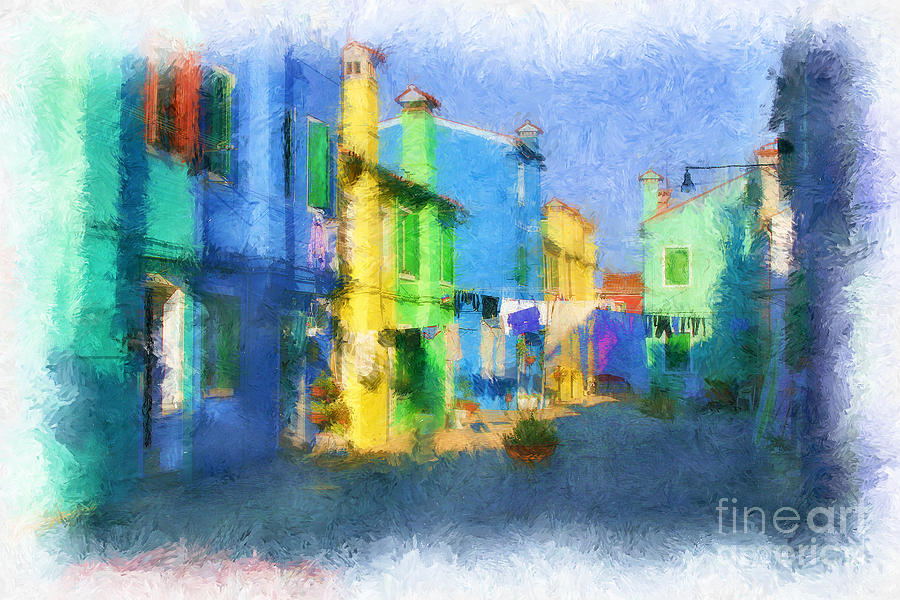  Impressionistic Burano Photograph by Timothy Hacker