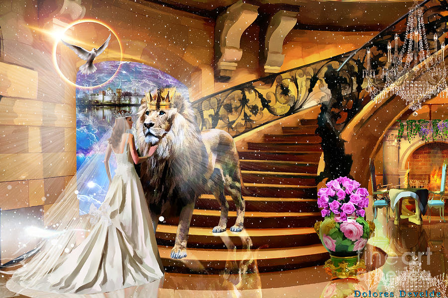  In the presence of The King Digital Art by Dolores Develde