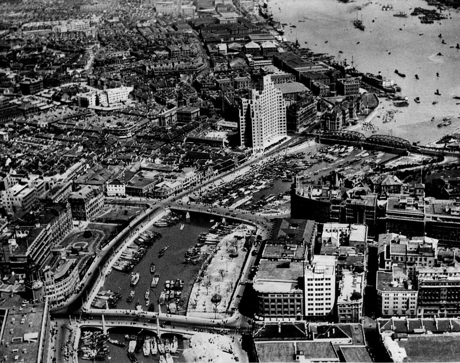  International Settlement along Soochow Creek in 1936 Photograph by Retro Images Archive
