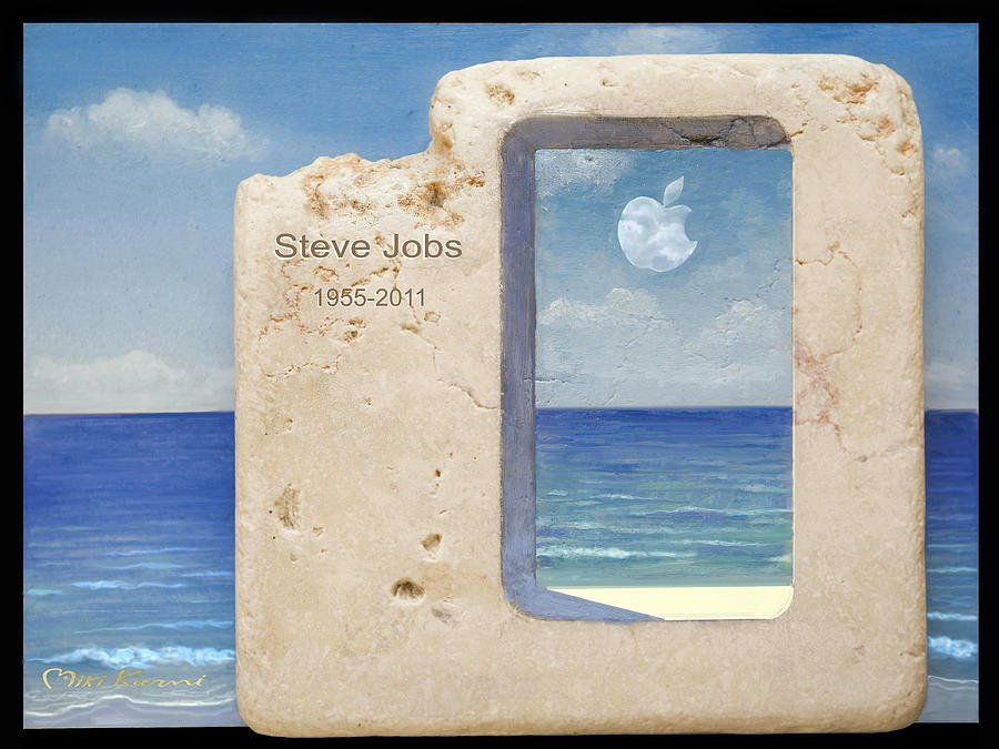   Steve Jobs spirit Painting by Miki Karni