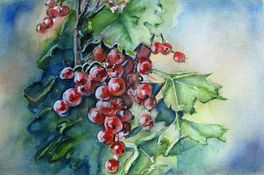 Nature Painting -  Its The Berries by June Conte Pryor