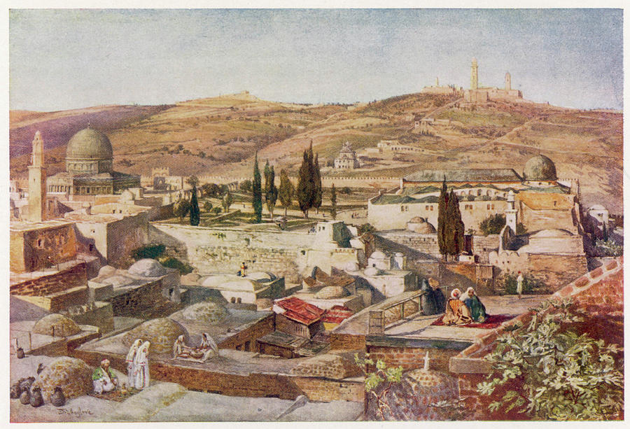 Jerusalem The Temple Area Date Drawing by Mary Evans Picture Library