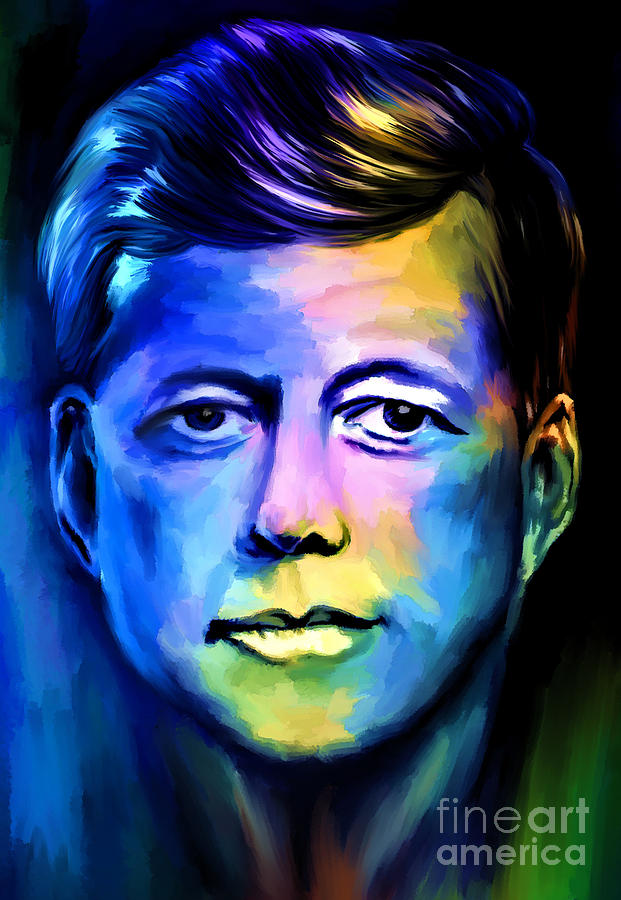  John Fitzgerald Kennedy Painting by Andrzej Szczerski