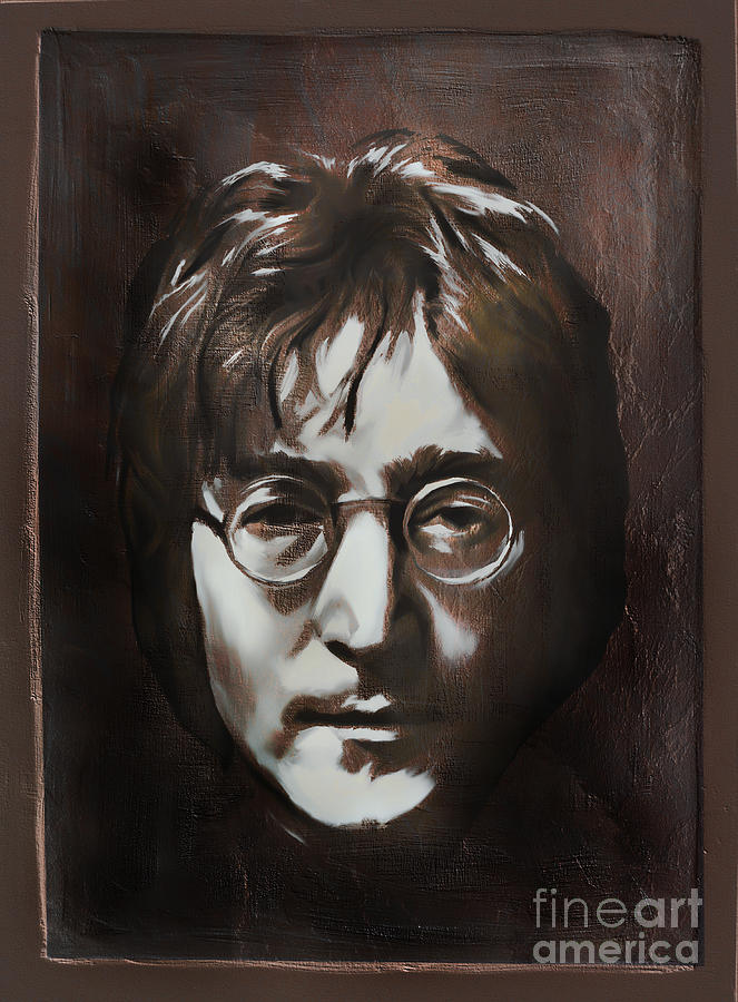 The Beatles Painting -  John Lennon by Andrzej Szczerski