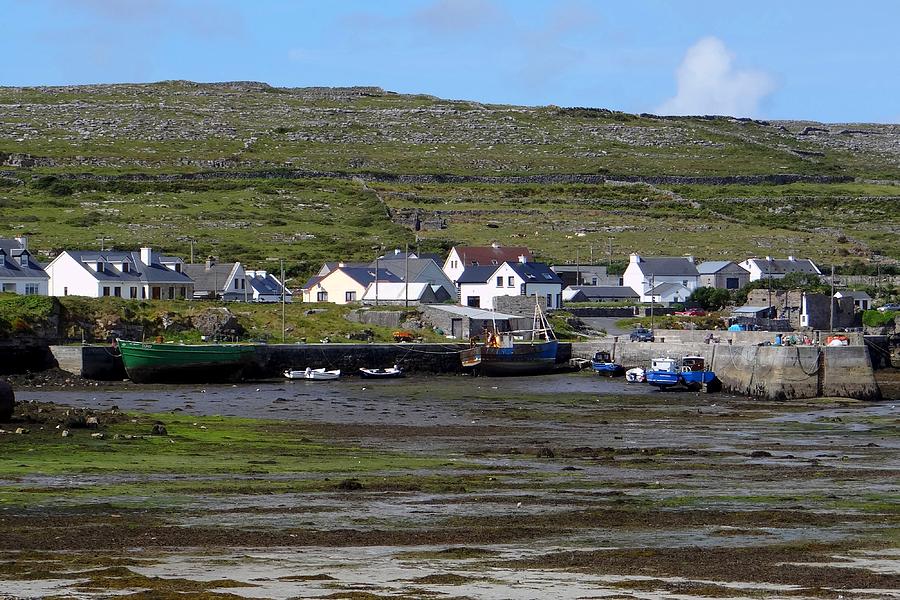  Kilronan Harbour at low tide Photograph by Keith Stokes