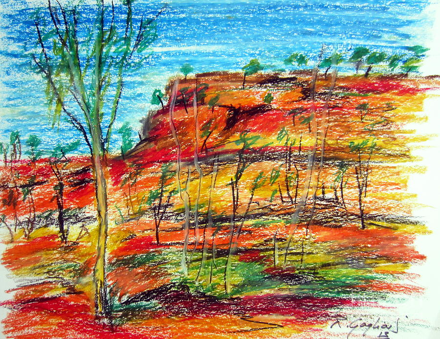 Desert Painting -  Kimberly bold cliffs Australia NT by Roberto Gagliardi