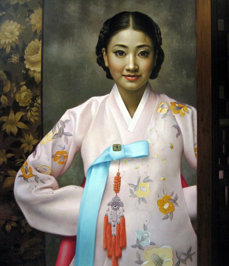 Korea belle 1 Painting by Yoo Choong Yeul
