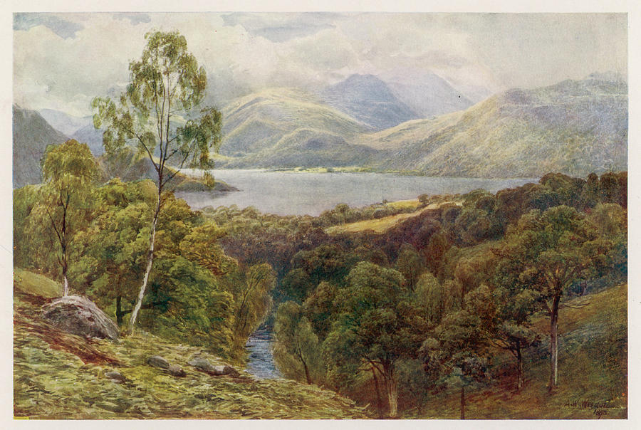 Lake District Ullswater Date Drawing by Mary Evans Picture Library ...