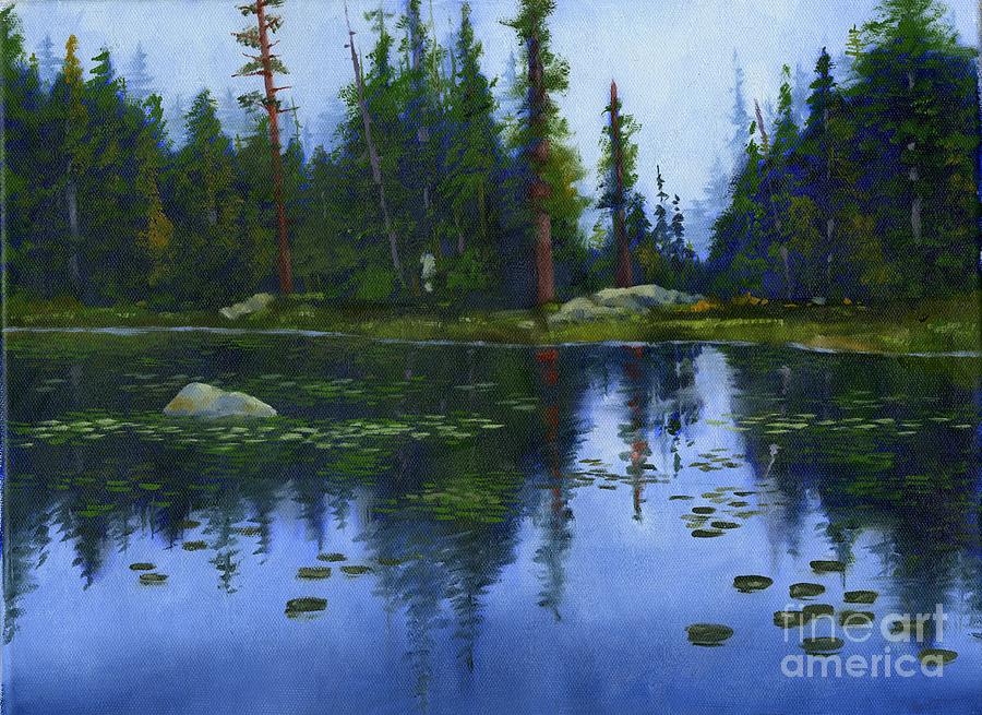 Tree Painting -  Lake Reflections by Sheryl Heatherly Hawkins
