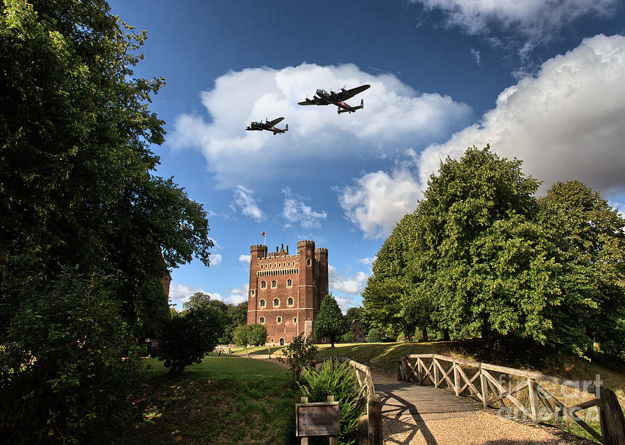 Lancaster over Tattershall Digital Art by Airpower Art