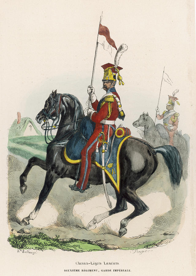 Light Horse Lancer Of The Imperial Drawing by Mary Evans Picture ...