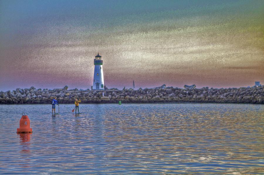  Lighthouse at Harbor 3 Photograph by SC Heffner