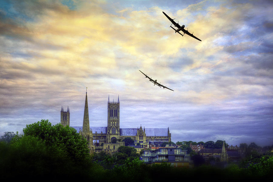 Avro Photograph -  Lincoln Cathederal Flyby by Jason Green