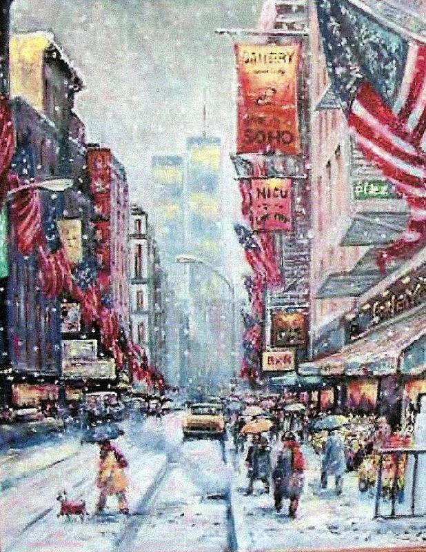 Little Italy nyc Painting by Philip Corley