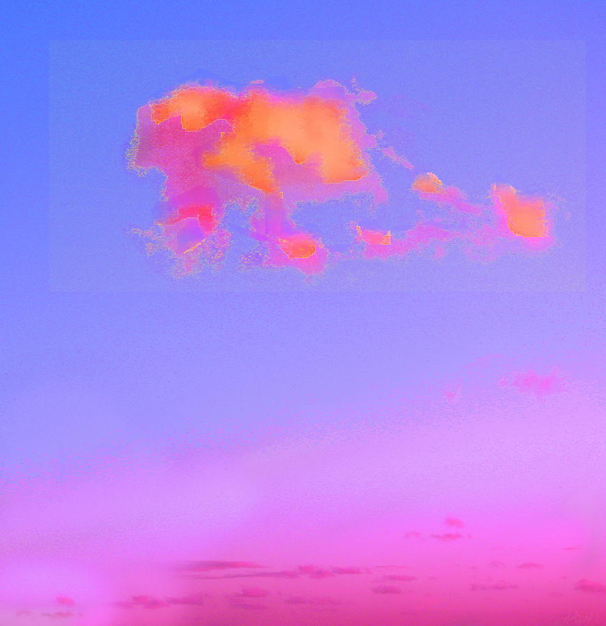  Little pink clouds  Digital Art by Priscilla Batzell Expressionist Art Studio Gallery