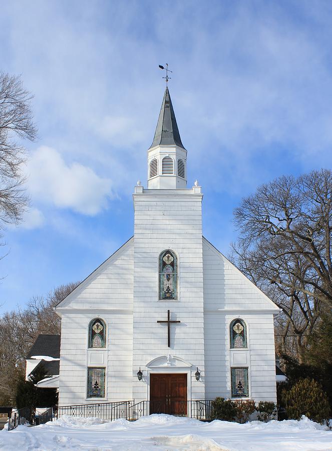  Long Island Country Church Photograph by Karen Silvestri