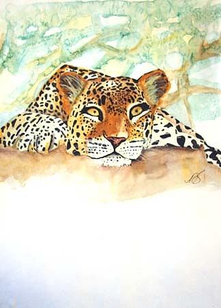 Wildlife Painting -  Looking for lunch . by Paula Steffensen