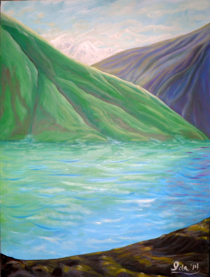  Looking From The Shore Painting by Ida Eriksen