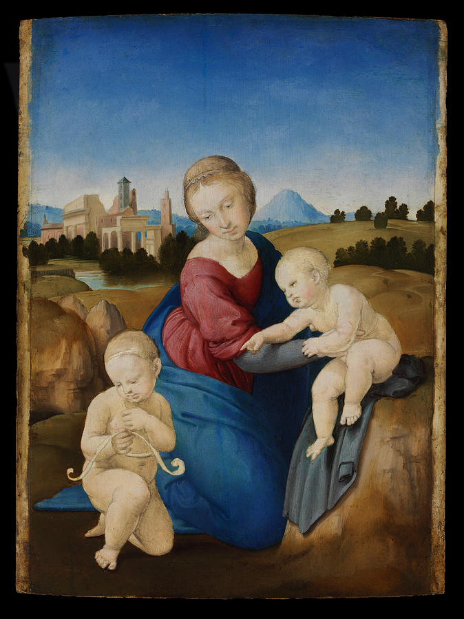  Madonna and Child with the Infant Saint John #2 Painting by Raphael