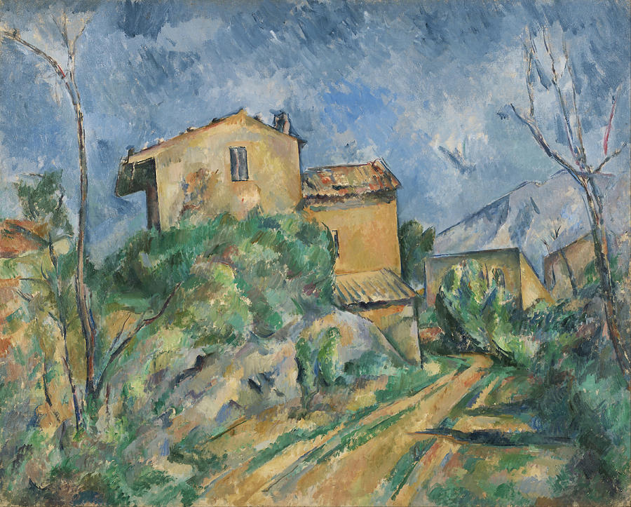   Maison Maria with a View of Chateau Noir #1 Painting by Paul Cezanne