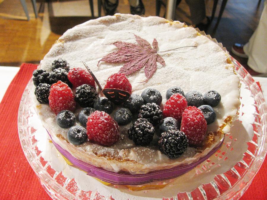  Maple and Berries cake  Photograph by Alfred Ng