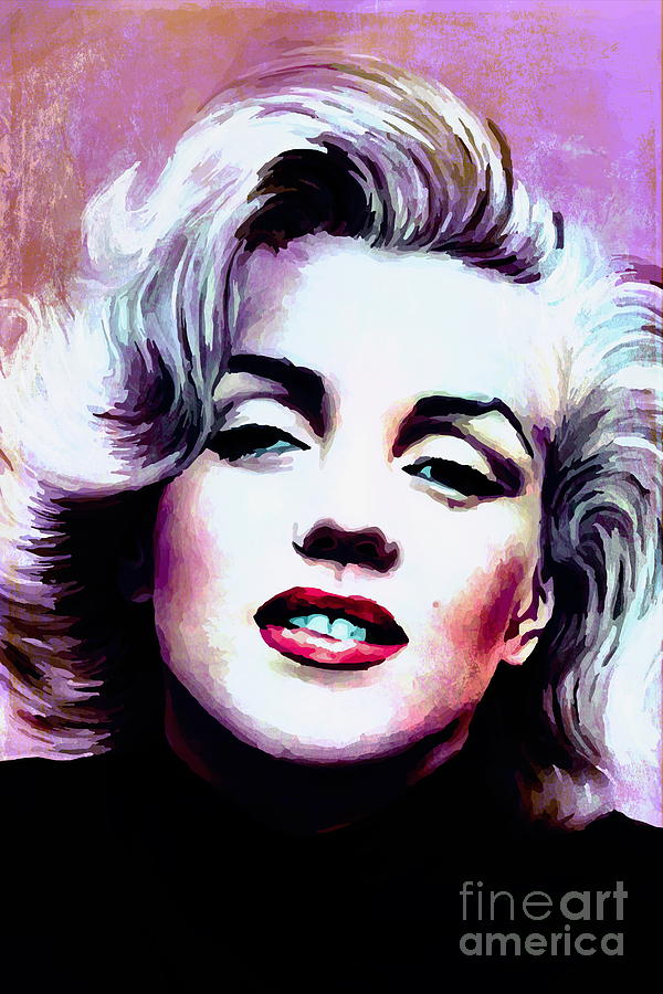   Marilyn Monroe 3 Painting by Andrzej Szczerski
