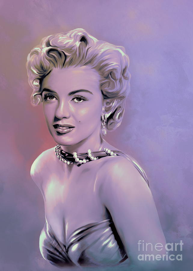  Marilyn Monroe Painting by Andrzej Szczerski
