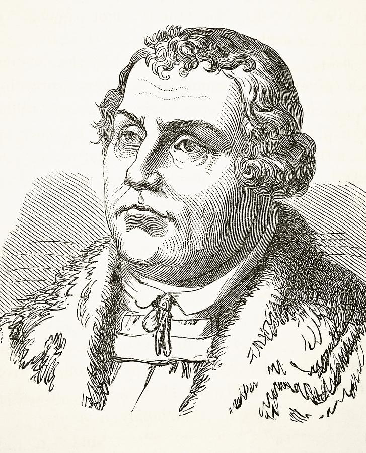 Martin Luther Drawing by English School