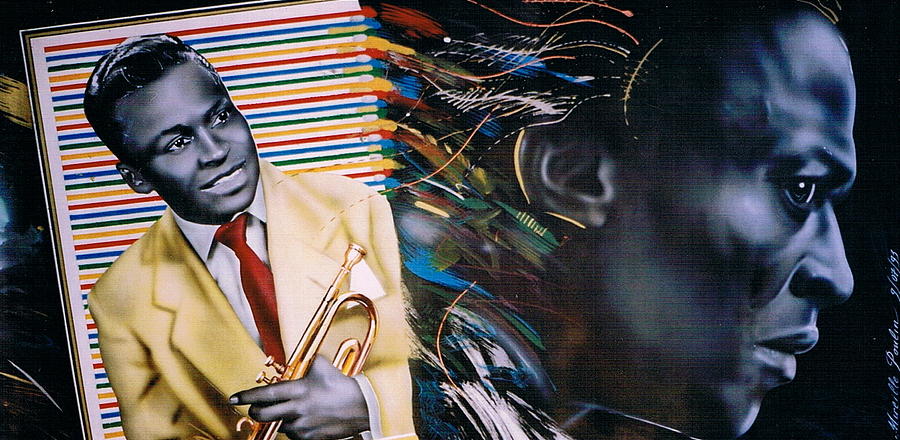 Jazz Painting -   Miles Davis by Mireille  Poulin