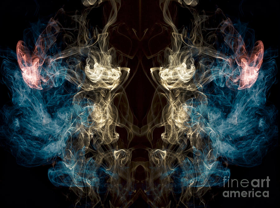 Greek Photograph -  Minotaur Smoke Abstract by Edward Fielding