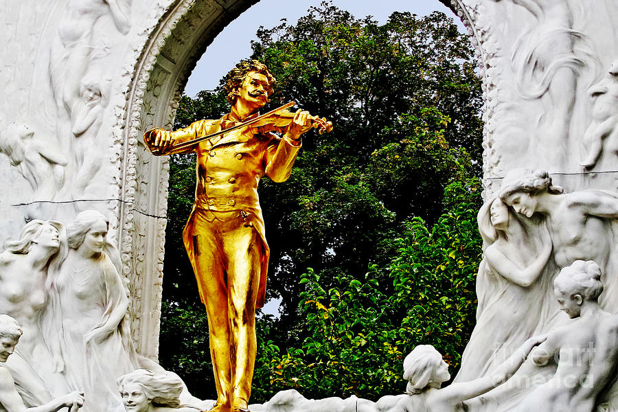  Monument of Johann Strauss II Photograph by Elvis Vaughn
