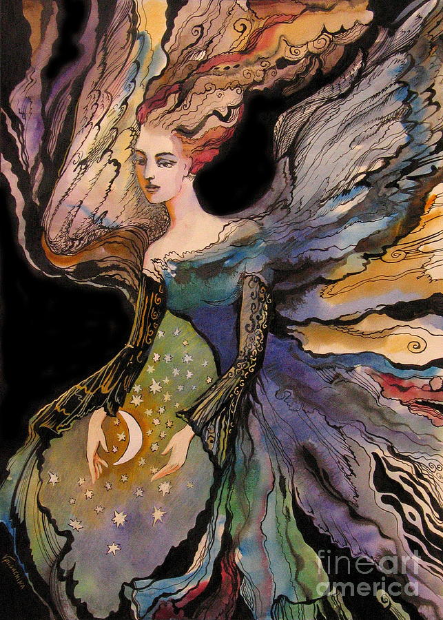  My Guardian Angel Painting by Valentina Plishchina