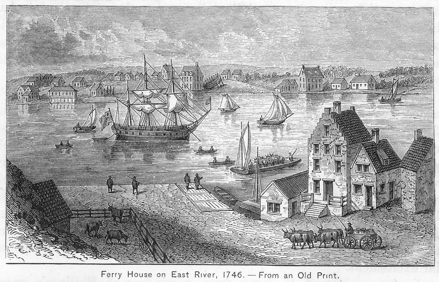 New York Ferry House On The East Drawing by Mary Evans Picture Library