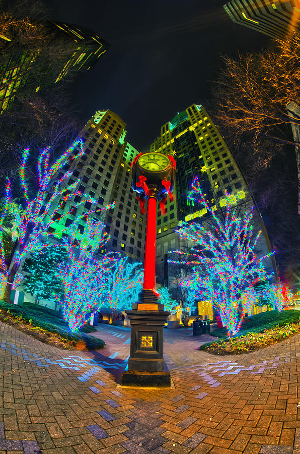Nightlife Around Charlotte During Christmas Photograph by Alex