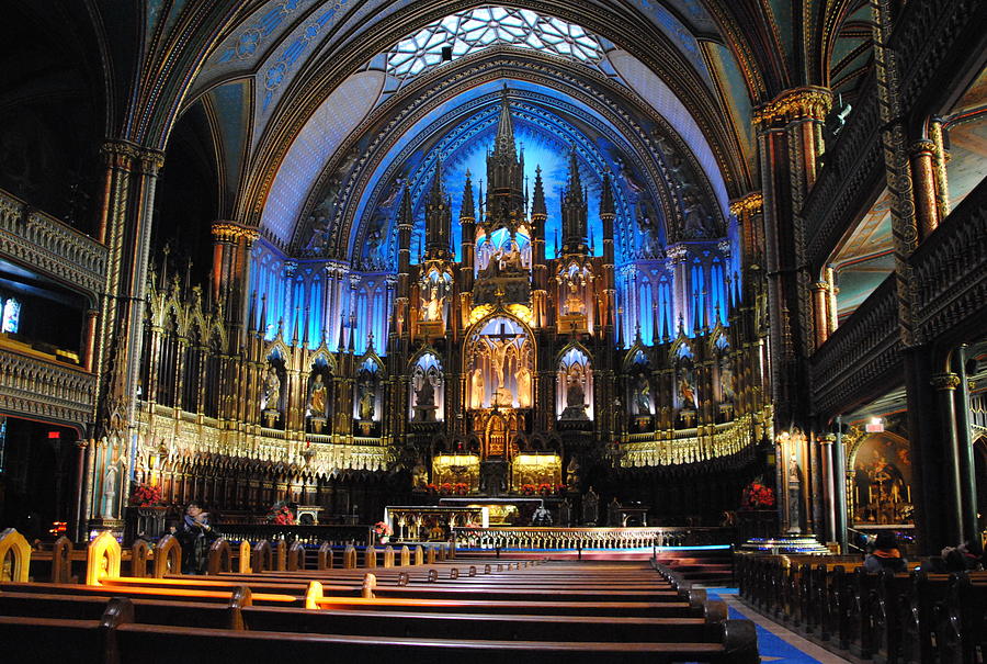  Notre Dame Basilica - Montreal Photograph by Jacqueline M Lewis