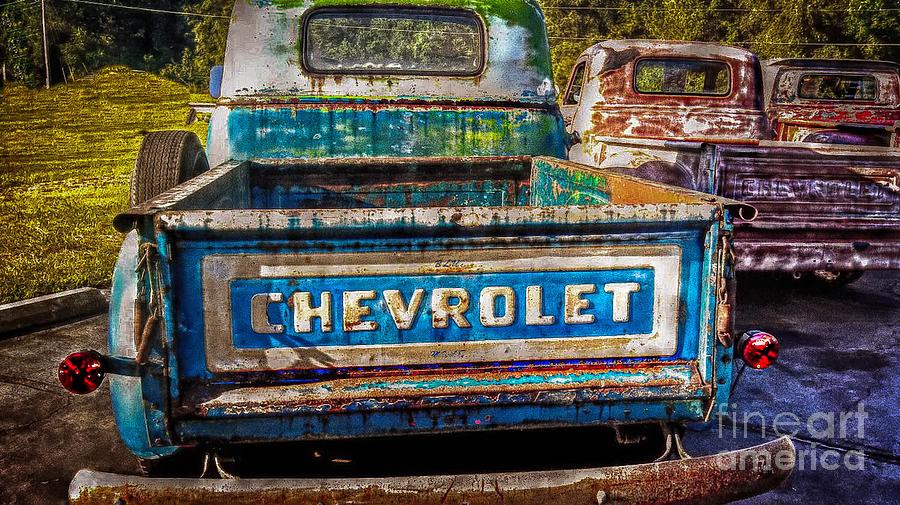  Old Chevy Trucks Photograph by Peggy Franz