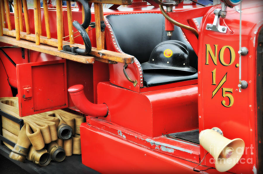   Old Faithful Fire Truck Photograph by Mindy Bench