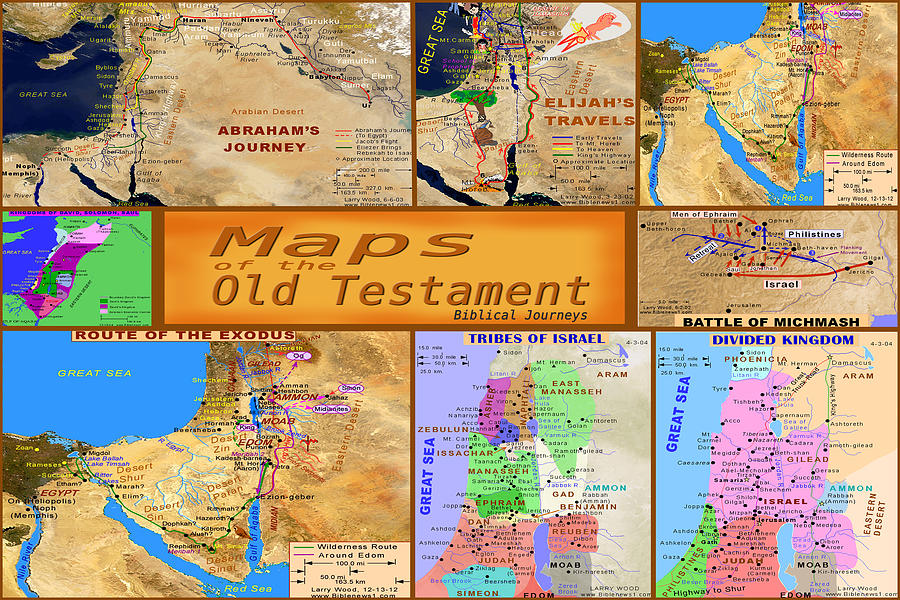  Old Testament Maps Photograph by Bob Pardue