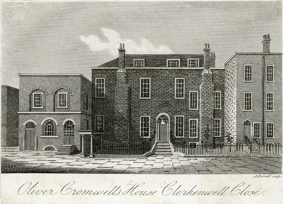 Oliver Cromwell's Home In Clerkenwell Drawing by Mary Evans Picture