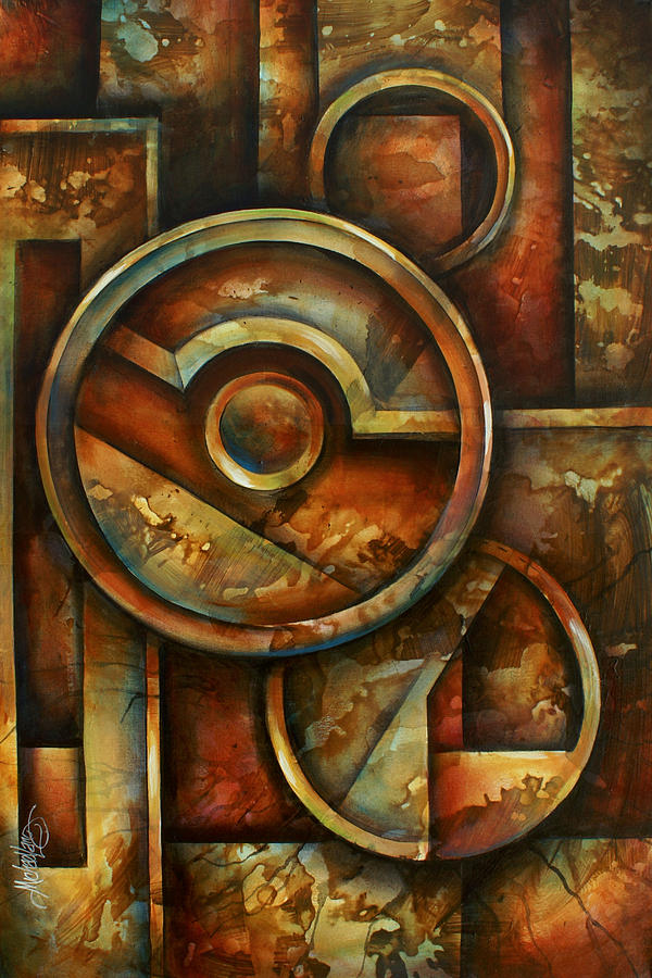 Ring Painting -  Omega Block by Michael Lang