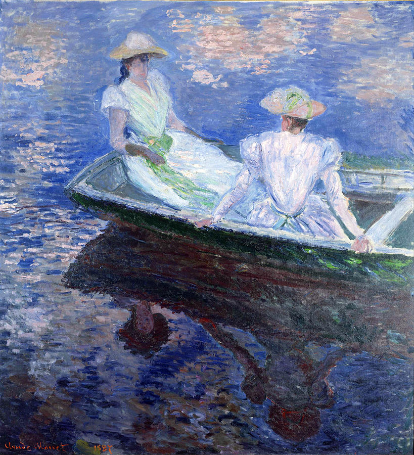  On the Boat #5 Painting by Claude Monet