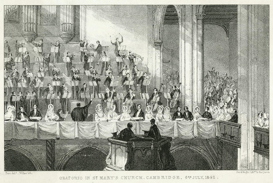 Oratorio Performed In St Mary's Drawing by Mary Evans Picture Library ...