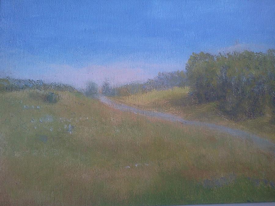 Landscape Painting -  Our Lane in June by Joe Leahy