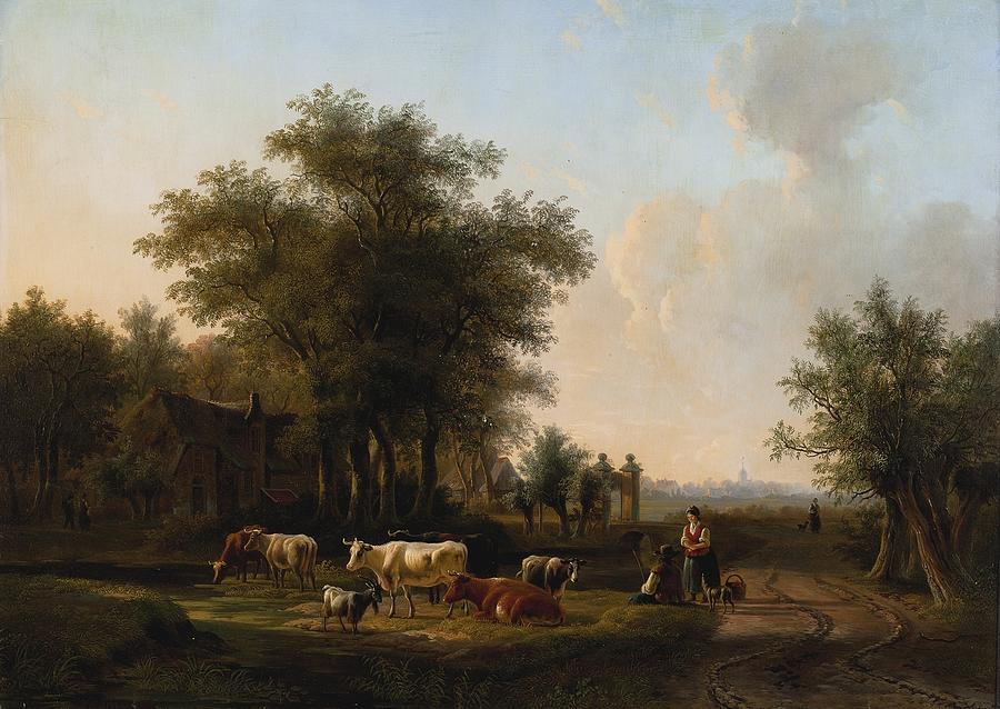  Outskirts Of The Farm Painting by Celestial Images